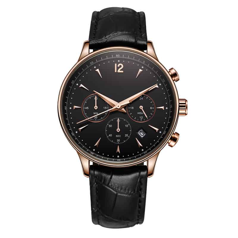 reloj negro oem rosegold