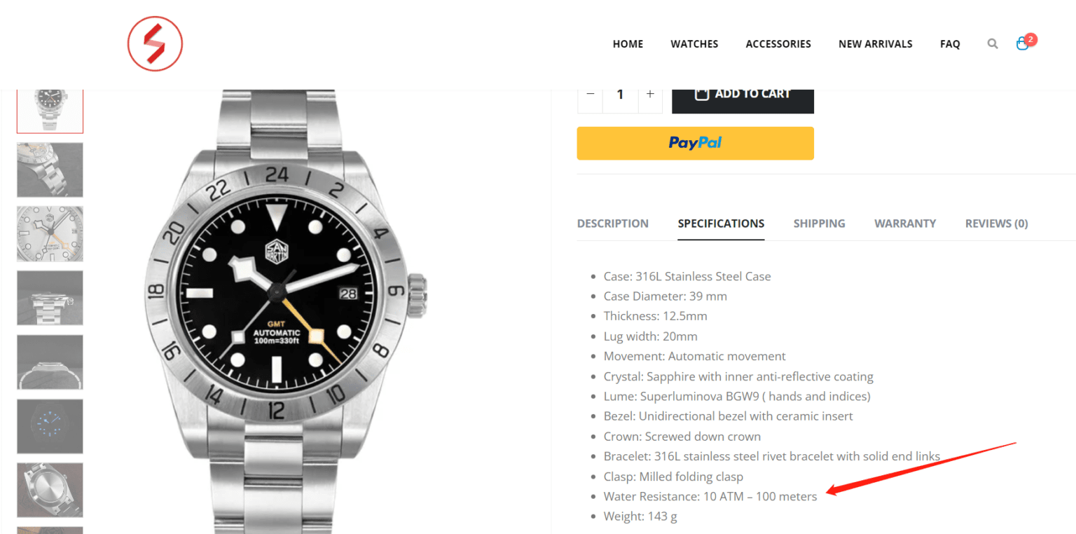 What is 10 ATM Water Resistant Watch | Ops Watches - What Does 10 Bar Mean On A Watch
